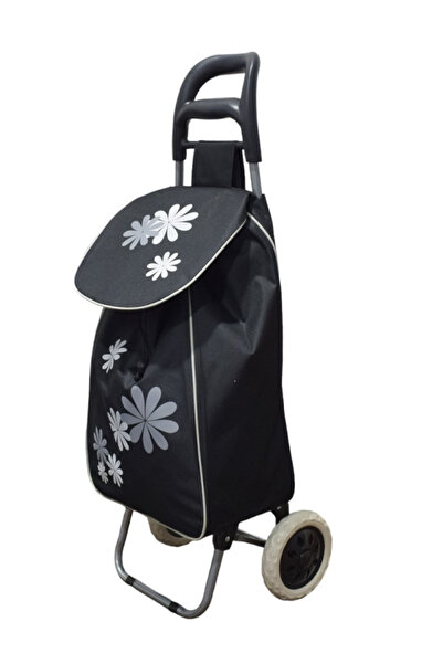 BASE Naimeed D4942 Foldable Market Trolley with 2 Wheels, 37 L, Black