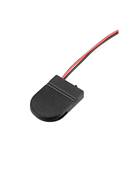 Choice حامل بطارية زرية CR2032 أحادي الفتحة مع مفتاح تشغيل/إيقاف، لون أسود، ق...