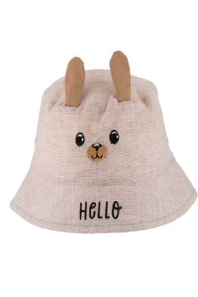 Kitti 0-18 Months Hello Embroidered Baby Boy Fedora Hat