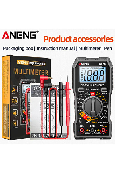 choice2 جهاز قياس متعدد الوظائف ANENG SZ06 رمادي اللون لقياس الجهد والتيار ال...