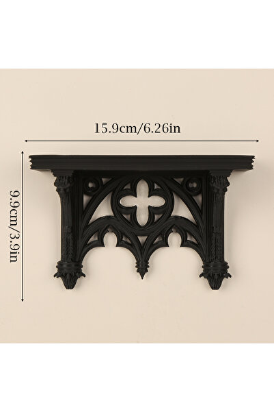 Choice black Cross-Border Gothic Style Beast Head Carved Wall Shelf For Dark ...
