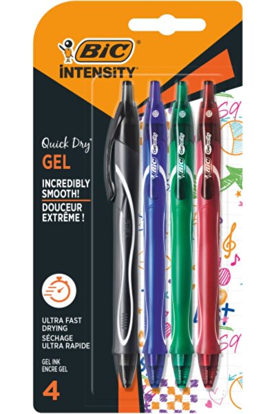 Bic Gelocity Hizli Kuruyan Jel Kalem 4'lü Set