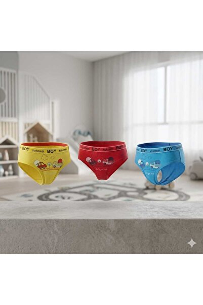 OEM Set 3 Chiloti Baieti, Bumbac Moale, Multicolor, 2-4 ani