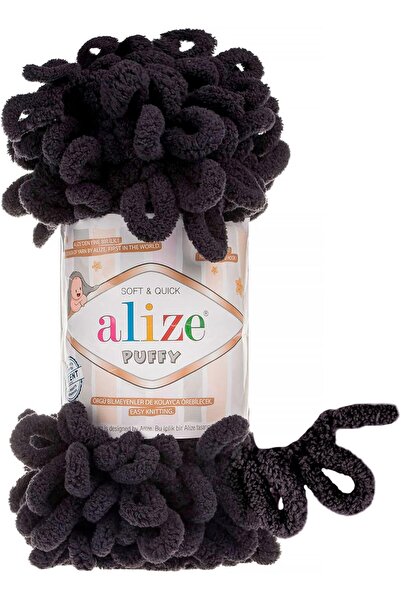 qitafaltabiea Hand Knitting Yarn, Looped Yarn, Alize Puffy Yarn 1PC (Color Mi...