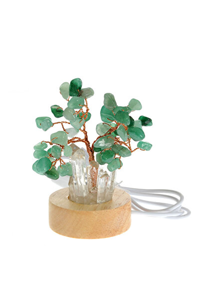 meli melo Decoratiune copac feng shui cu pietre verzi