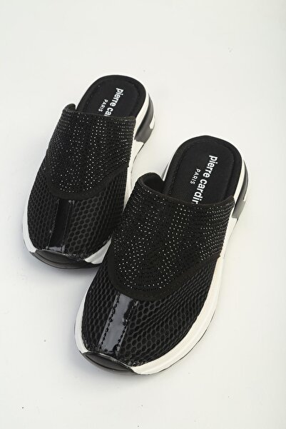 Pierre Cardin Stone Detailed Mesh Thick Sole Daily Women's Slippers