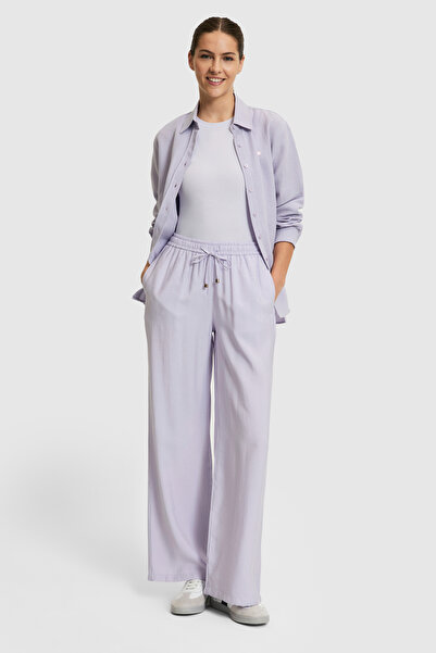 U.S. Polo Assn. Pantaloni de damă din pânză liliac 50321973-VR034