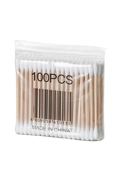 Choice1 100pcs 100/1000pcs Double Head Wood Cotton Swab Nose Ears Cleaning Wo...