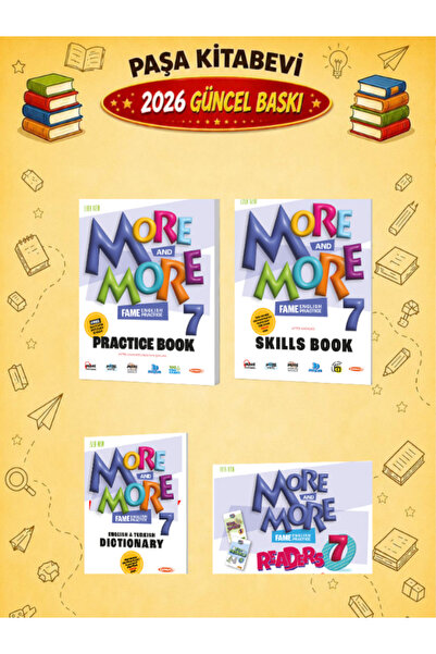Fenomen Yayıncılık More and More 7. Sınıf Practice Book ( Skılls Book + Dıctı...