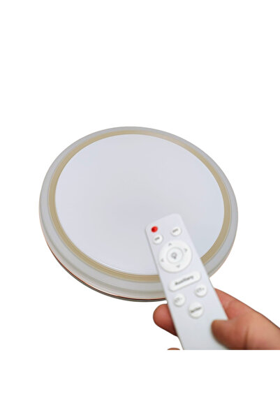 MAD ECO LEDURI Plafonieră LED Jad Platinum cu telecomandă, 48W, 35cm, reglabi...