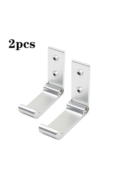 Choice5 Sliver-2pcs 1/4pcs Aluminum Wall Hooks Folding Coat Hooks Heavy Duty ...