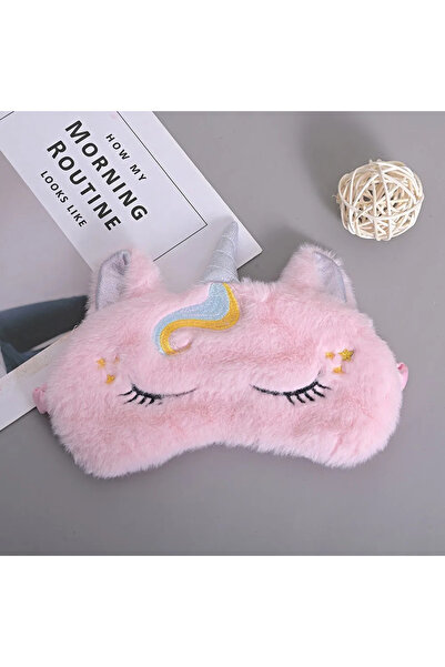 Choice1 Pink Soft Plush Sleeping Mask Eye Masks Cute Glitter Unicorn Eye Cove...