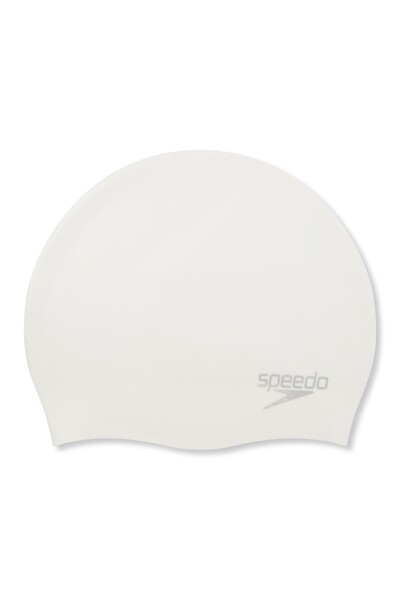 SPEEDO Molded Silicone Bonnet (White)