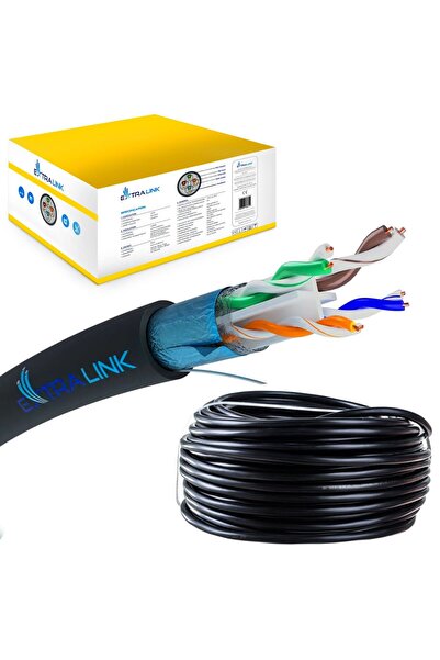 Extralink CAT6 FTP (F/UTP) V2 de exterior |   Pereche torsadată |   305M