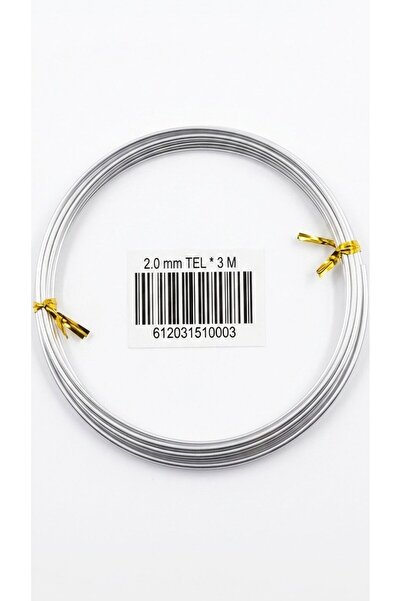 hobi dünyası evim 2 mm Kalınlık 3 Metre Tel Çiçek Takı Taç Hobi Armcuff Amigu...