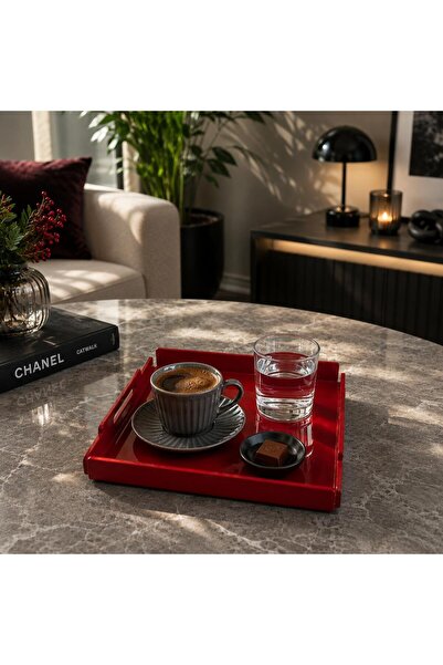 LEYA HOME Dekoratif Pleksi Tepsi / Organizer Akrilik Tepsi / Sunum Tepsisi / ...
