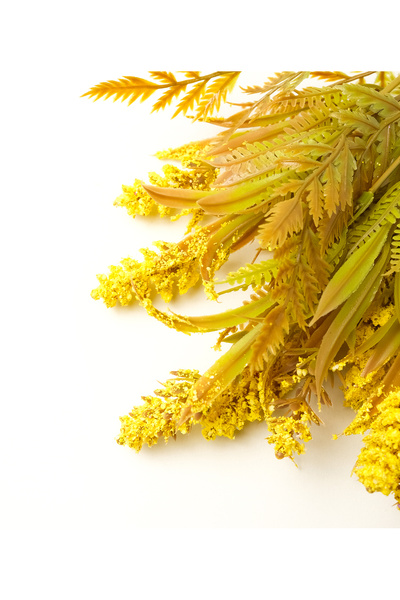 Bazen Defter Artificial Flower Yellow Sand Astilbe Garnish 5 Branches 38 Cm, ...