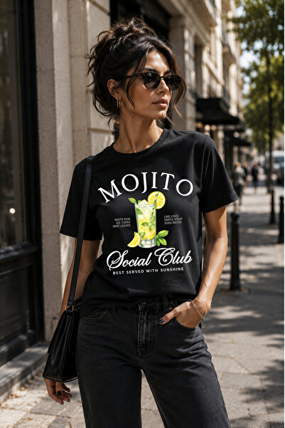 Büşra Çetin Unisex Mojito Social Club T-Shirt, Casual T-Shirt, Group T-Shirt,...