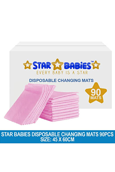 STAR BABiES - سجادة تغيير الحفاضات للاستخدام مرة واحدة - مقاس L - 45 × 60 سم ...