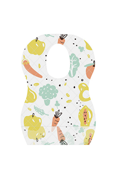 STAR BABiES 5-Piece Fruits Printed Disposable Bibs