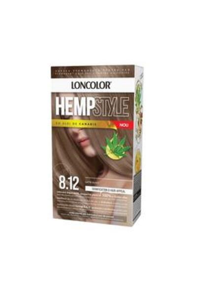 Loncolor Vopsea Permanenta pentru Par cu Amoniac - HempStyle, nuanta 8.12 Lat...