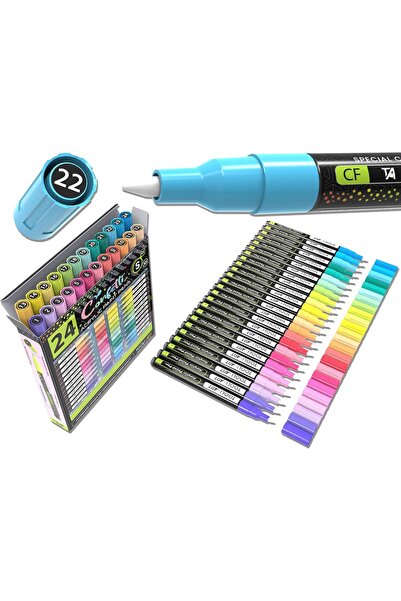 Generic Acrylic Paint Pen Set, Ultra Fine Tip 0.7mm, for Rock Painting, Glass...