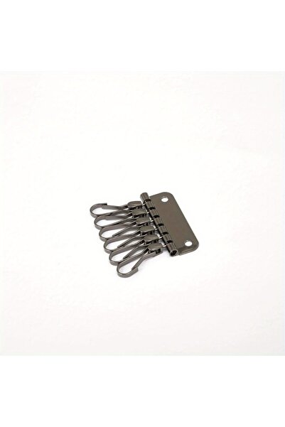 Choice1 Black 1PC Wallet Key Row 6 Hooks Key Holders Hardware Rivet Hook Keyr...