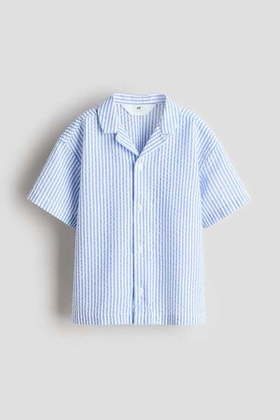 H&M قميص سيرسكر للمنتجعات
