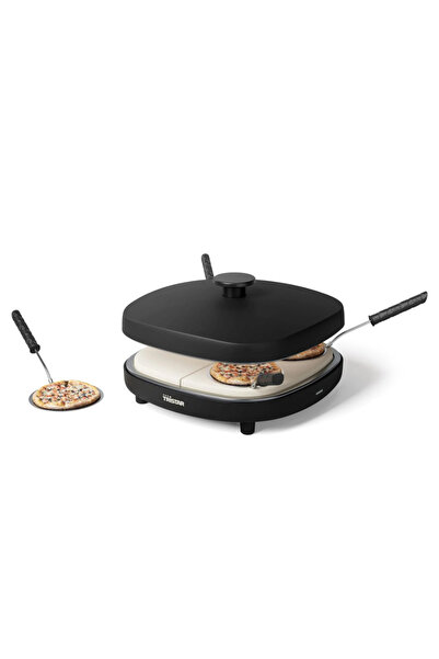 Tristar Family Pizza Maker 4 People 900W, PFAS-Free Ceramic, Removable Plates...