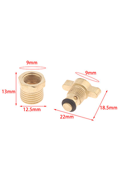 Choice one size 3Pcs Air Compressor Drain Screw Drain Valve Brass Replacement...