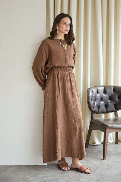 Melike Tatar Muslin Skirt Set 32-2822