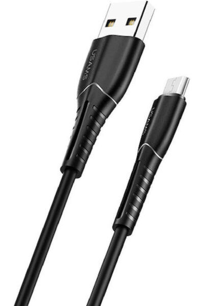 Usams Καλώδιο Micro USB σε USB US-SJ365, 10W, 1μ, μαύρο - (SJ365USB01)