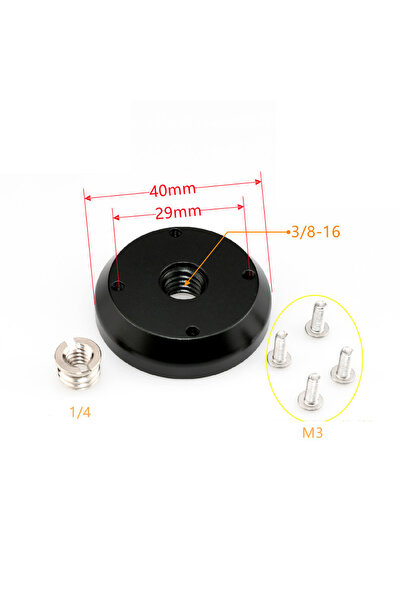choice2 حامل بيتزا D40 3 8 للتثبيت على الحائط بفتحة 1/4 3/8 مع قاعدة ثابتة وذ...