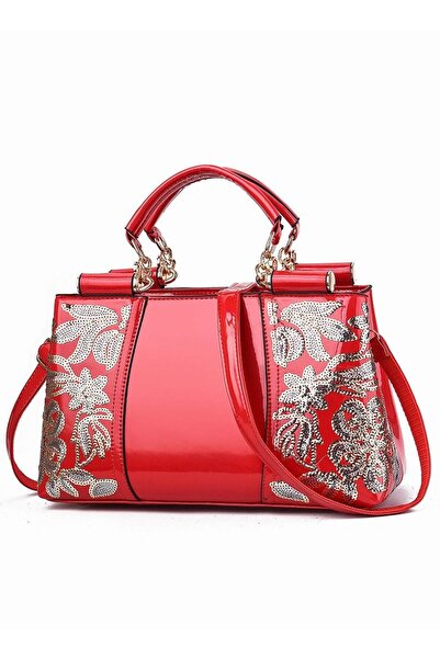Generic Elegant Luxurious Handbag Advanced Leather Unique Glossy Bridal Weddi...