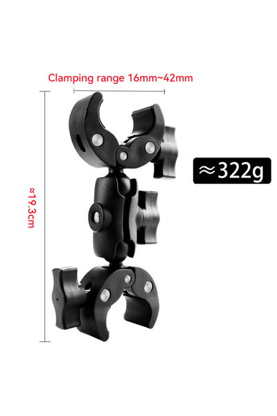 choice2 B Camera Double Clip Crab Clamp For GoPro Motorcycle Bicycle Handleba...