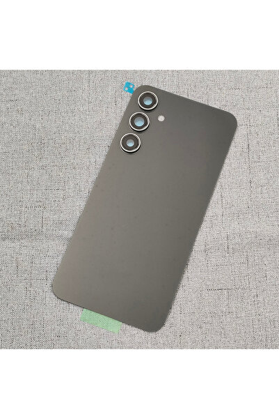 Choice3 غطاء خلفي زجاجي أسود بديل لهاتف S23 FE S711، غطاء البطارية، لوحة البا...