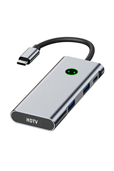 Choice موزع USB-C 7 في 1 مع منفذ HDMI بدقة 4K وتردد 60 هرتز، ميزة إيقاف الشاش...