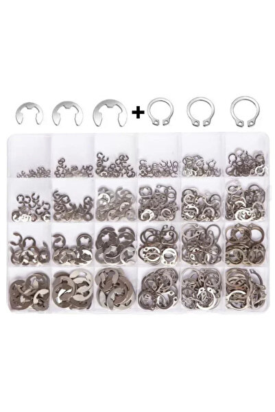 Choice 327pcs Stainless Steel E-Type/C-Type Retaining Clips Washers Set Snap ...