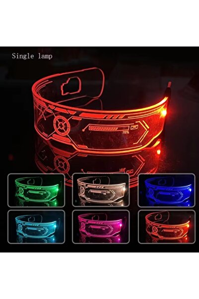 Choice1 style1 1 قطعة نظارات مضيئة LED ملونة نظارات واقية إلكترونية نظارات مض...