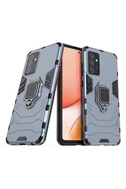 OEM Ring Armor Kickstand magnetic car holder Samsung Galaxy A72 4G Μπλέ