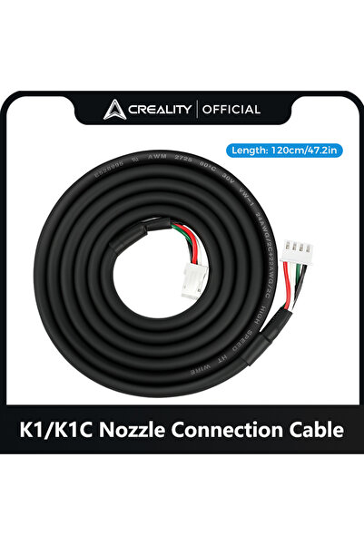 Choice كابل توصيل فوهة طابعة K1C K1 Creality K1/K1C _4P ملون _كابل سلسلة بطول...