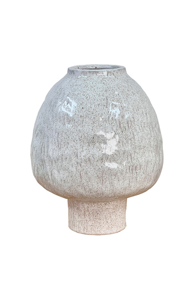 MirageBotanics Cream Nordic Style Gray Color Bohemian Ceramic 22x20 cm Cube V...