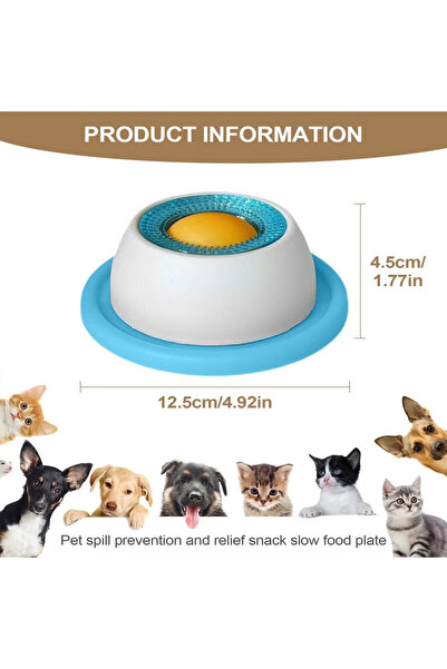 Choice1 Blue Pet Feeding Accessories Dog Treat Toy Puzzle Toys For Bored Pupp...