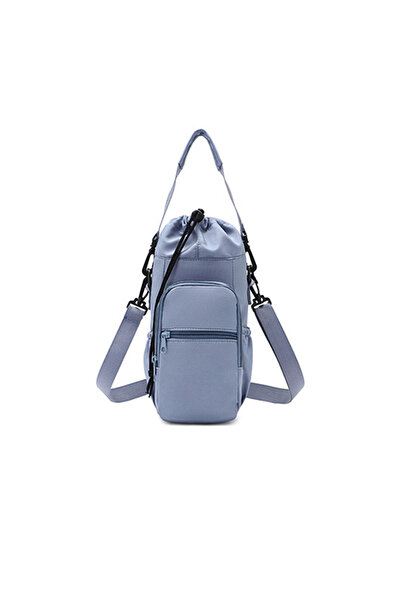 Choice1 blue Oxford Lightweight and Waterproof Crossbody Water Bottle Bag Out...