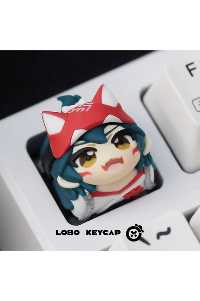 Choice1 أغطية مفاتيح كيريكو الجديدة من Overwatch D.Va Kiriko المصنوعة من الرا...