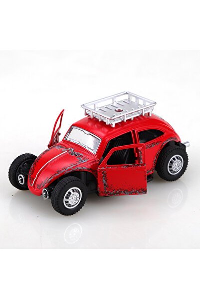 Choice Beetle-Travel-red (Corrugated box) 1/36 scale, vintage classic car tou...
