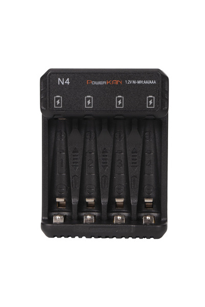 Choice N4 POWERKAN N4 Battery Charger with LED Display for 1.2V Ni-MH Ni-Cd A...