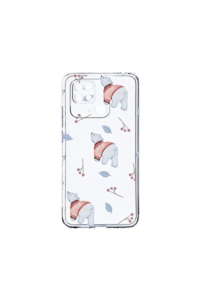 bestcase Прозрачен силиконов калъф 2ММ, съвместим с Xiaomi Redmi 10C, с десен...