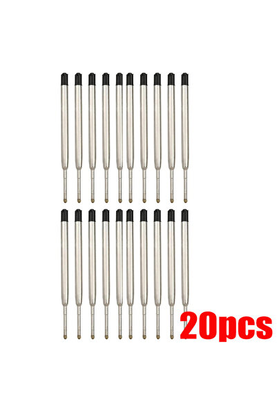 Choice6 20 PCS Black 5/10/20pcs L:3.9 In Ballpoint Pen Refills for Parker Pen...