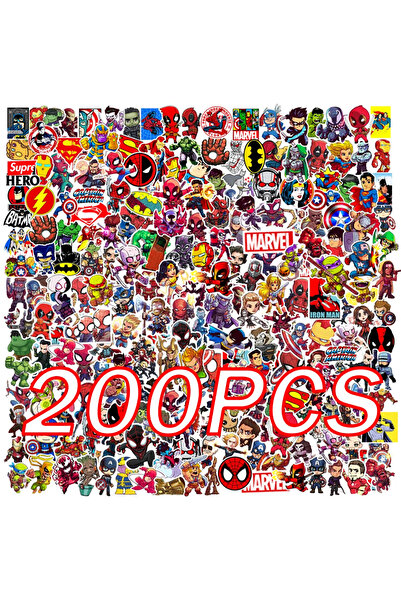 Choice1 200 قطعة من ملصقات الأنمي اللطيفة لأبطال مارفل، 50/100/200 قطعة، ملصق...